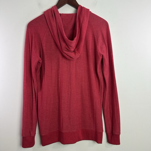 Chaser Full Zip Sweatshirt Hoodie Light Weight Red Womens Size Med Loungewear - Picture 5 of 7